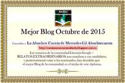 Mejor Blog Octubre de 2015