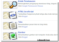 widget blogger