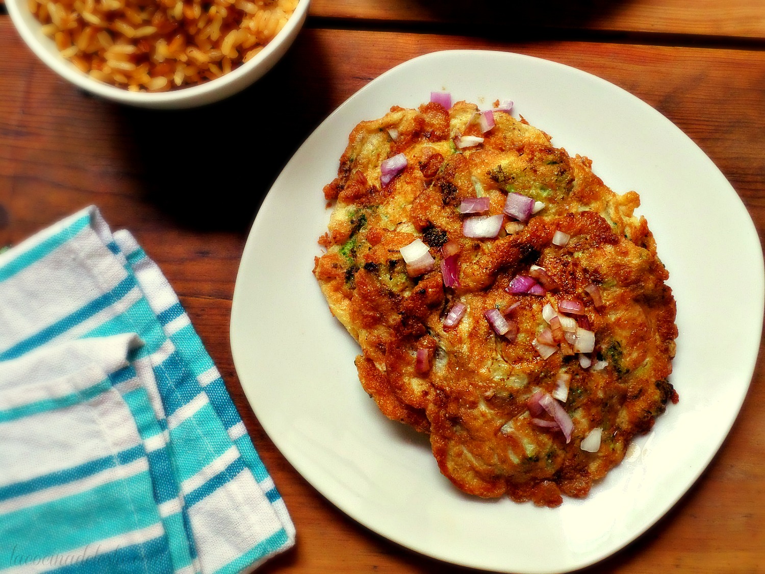 Secret Recipe Club Egg Foo Young La Cocina de Leslie