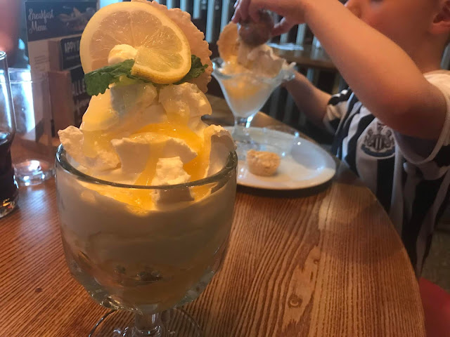 adult ice cream lemon sundae 