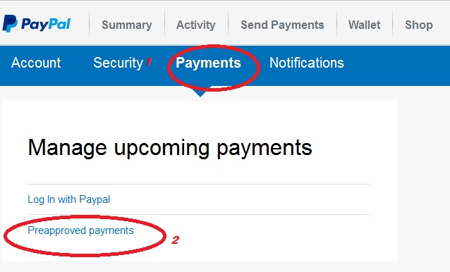 Click on Payment