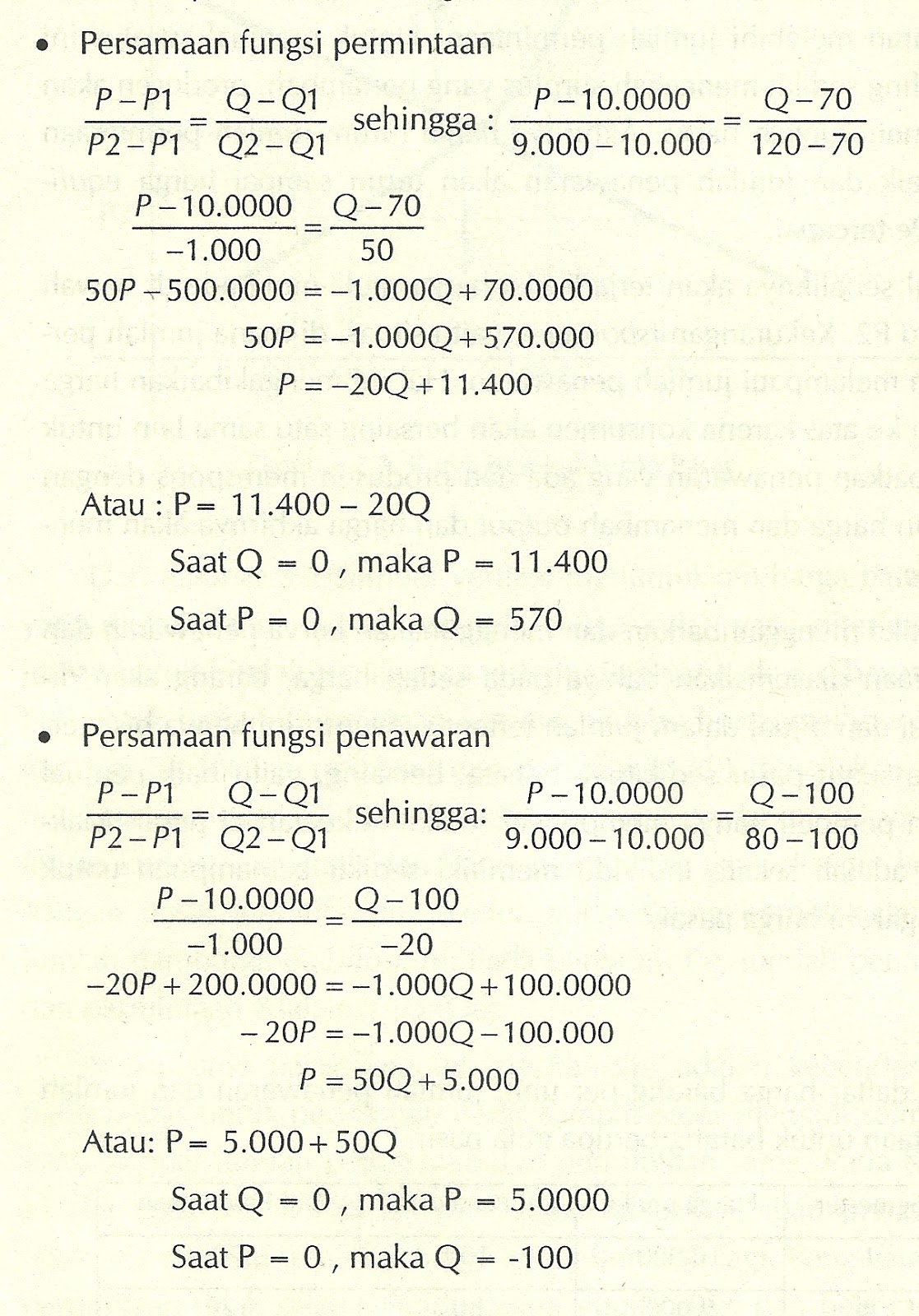 Contoh Soal Dan Pembahasan Elastisitas Permintaan Dan Penawaran Dapatkan Contoh