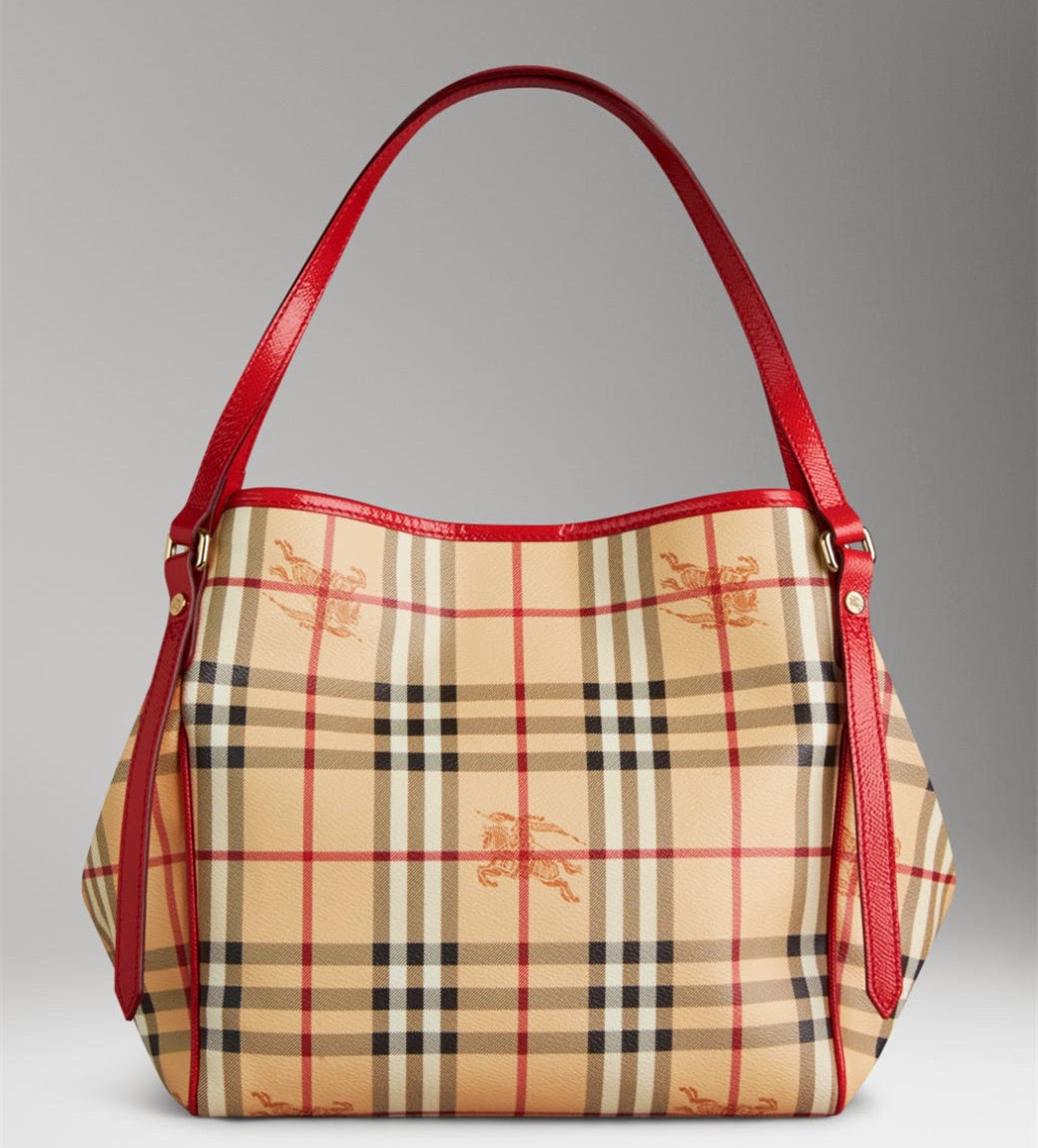 Neo LUXuries: BURBERRY Small Haymarket Check Tote with Small Pouch attached
