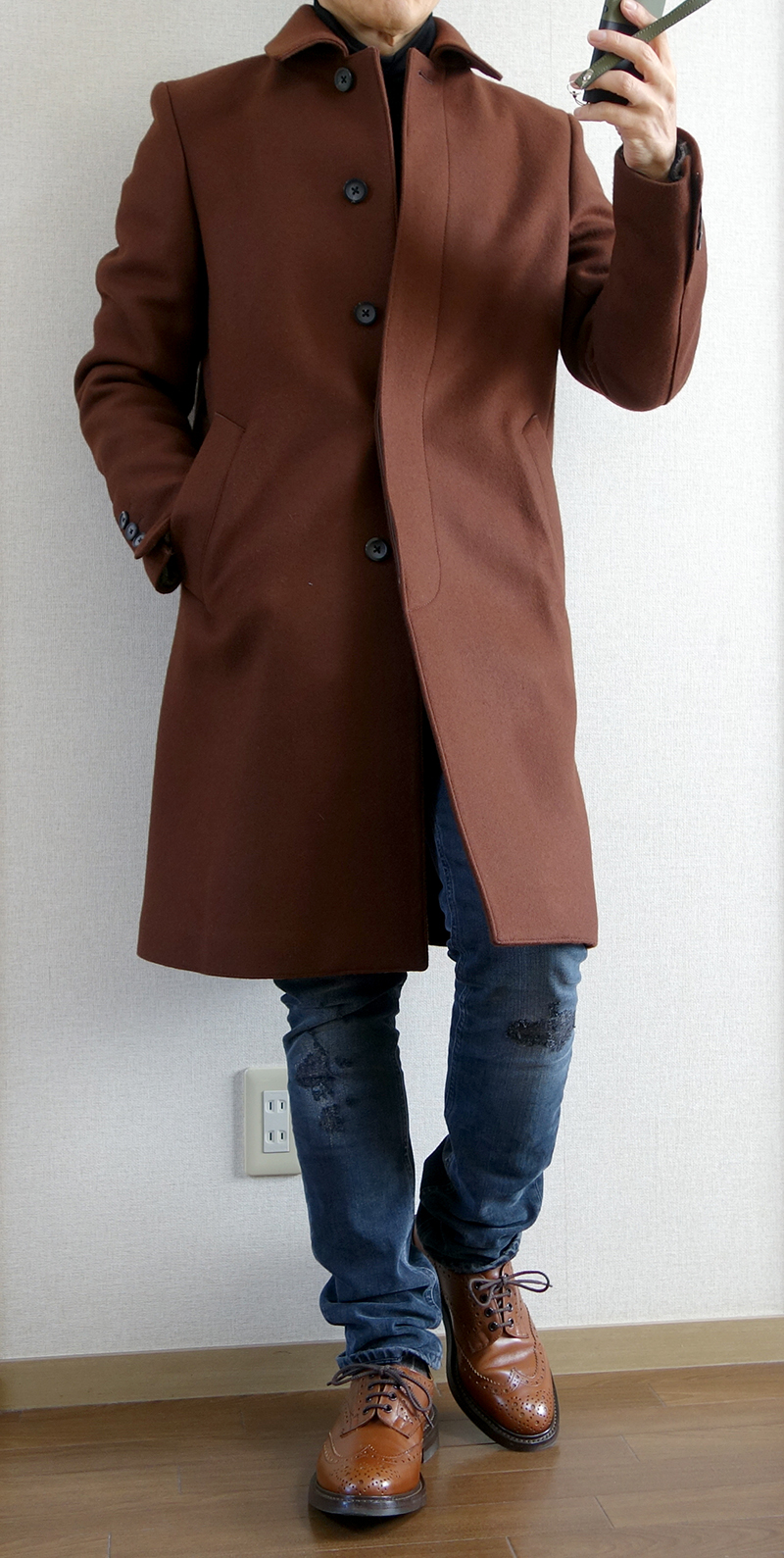ゆるりブログ: ブラウンのステンカラーコートを買いました。 ど定番の 