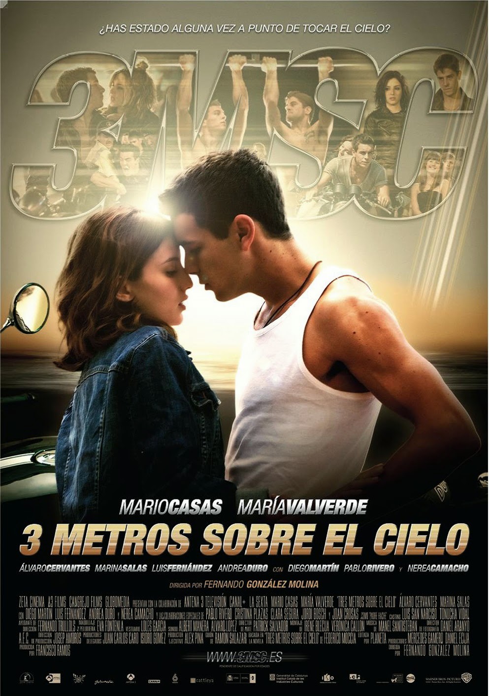 cartaz filme "Paixão sem limites" - "3 metros sobre el cielo"