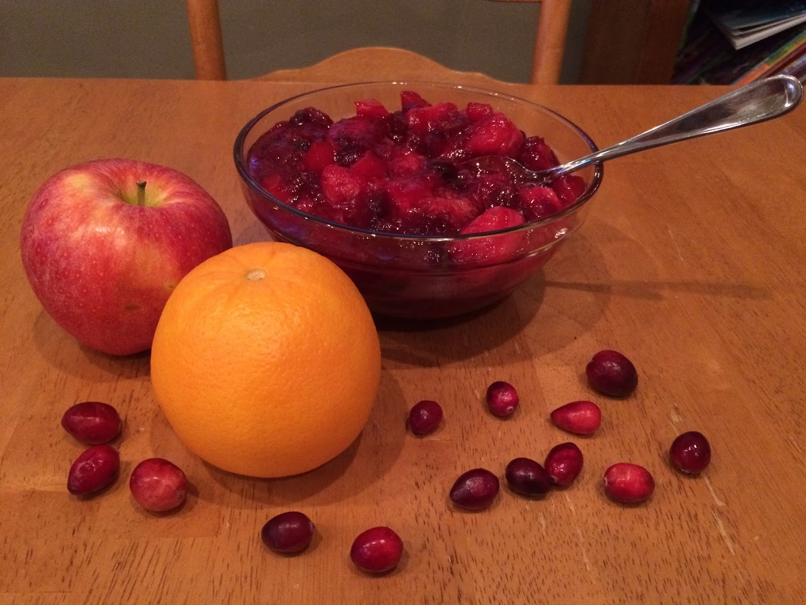 Cranapple orange compote