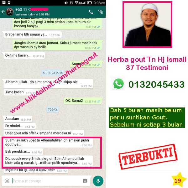 uabt gout mujarab