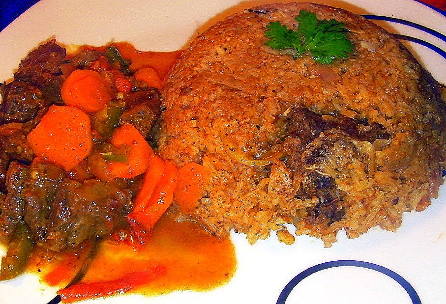Rice Pilau and Beef Stew Ajuangs Kitchen