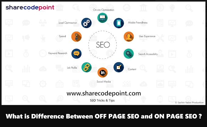 What is Difference Between OFF PAGE SEO and ON PAGE SEO ? SEO Tricks & Tips
