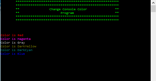 How to Change Color of Text in C# Program - PProgramming