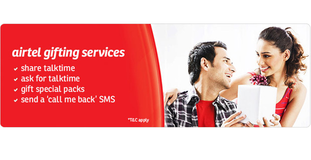 Airtel Prepaid users can “Gift Talk Time” under Limited Balance