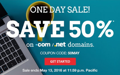 Domain.com giảm giá lên tới 50% cho tên miền .COM và .NET