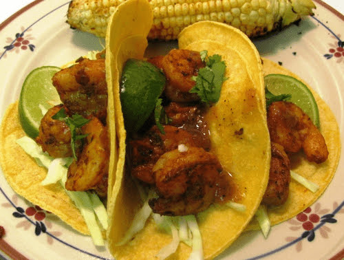 Spicy Chipotle Shrimp Tacos