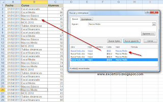 La herramienta Buscar y Reemplazar: Buscar Todos en Excel.