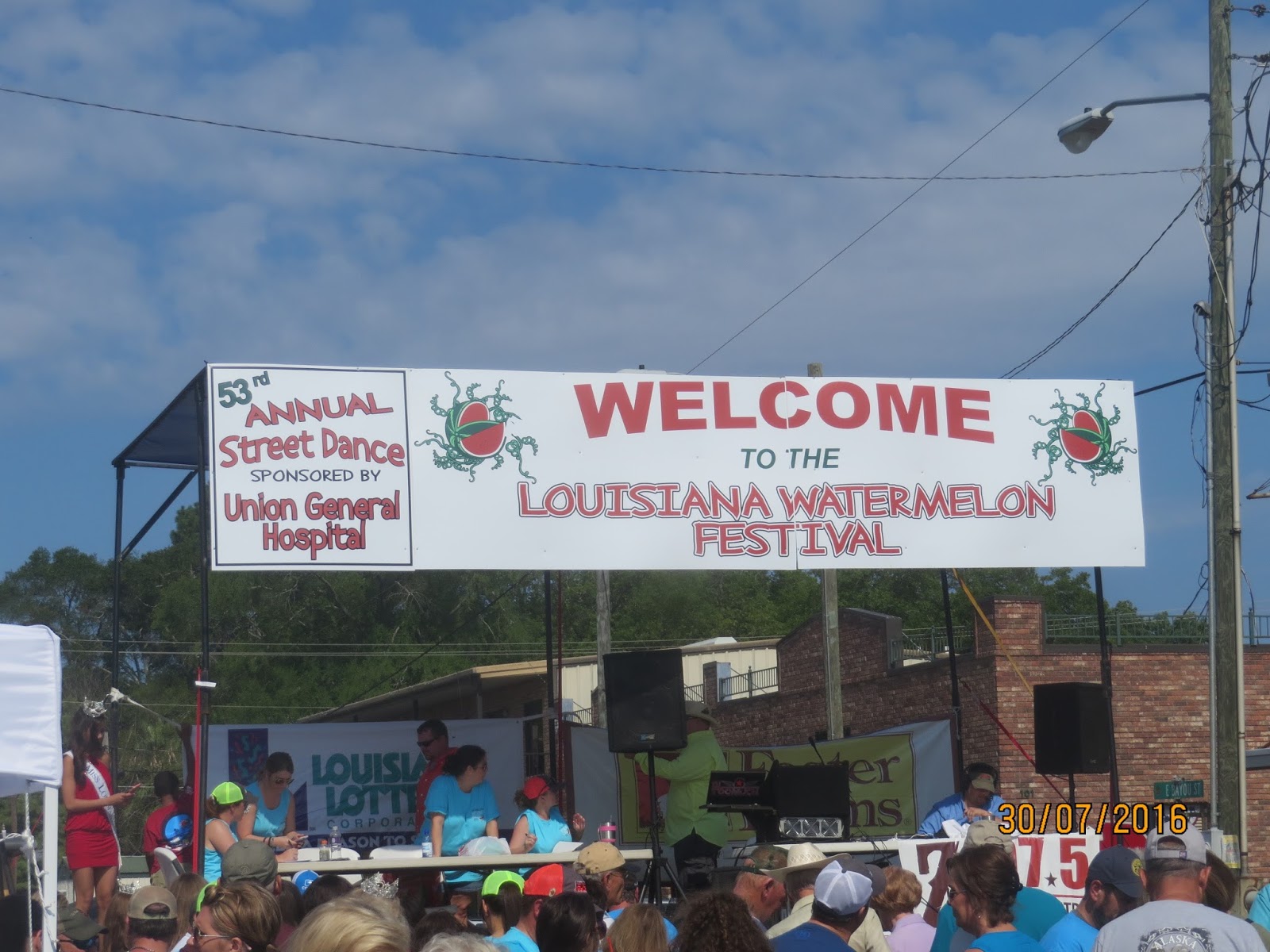 PrunePicker 53rd Annual Watermelon Festival. Farmerville, Louisiana.