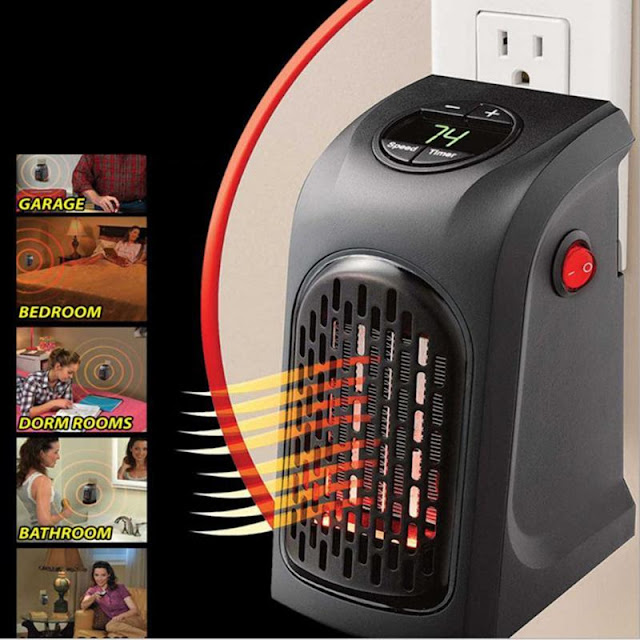 400W Mini Electric Outlet Space Heater