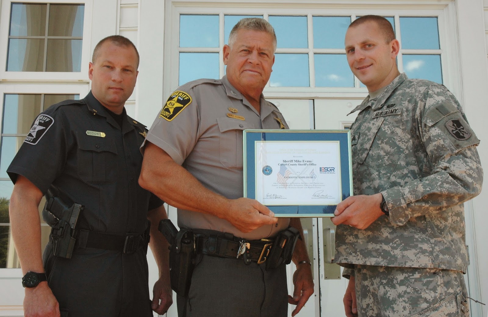 Calvert County Sheriff's Office Deputy Bill Rector, who is also a