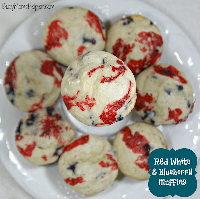 Red, White and Blueberry Muffins