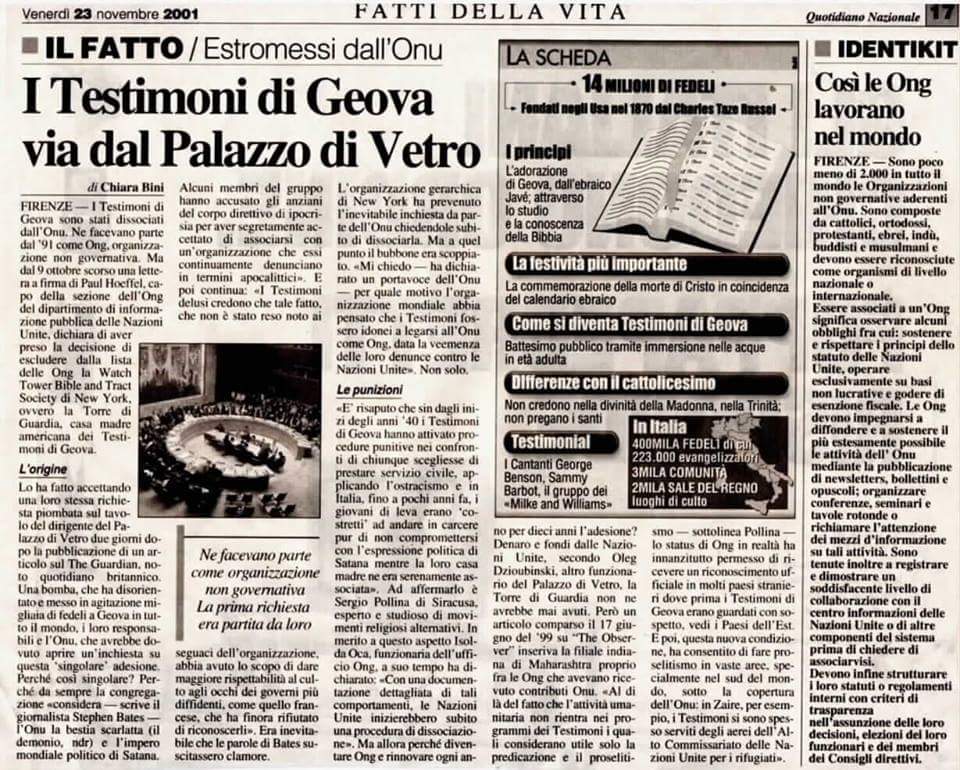 I testimoni di Geova si fanno domande Abbiamo sostenuto I testimoni di Geova si fanno domande Abbiamo sostenuto