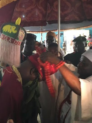 4 Dino Melaye conferred with chieftaincy title, 'Agba Akin' of Akola Ijesha | Photos