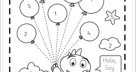 Recursos Educativos de Educación Infantil: "Colorea con números y