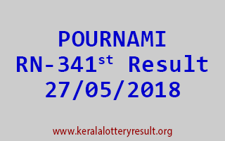 POURNAMI Lottery RN 341 Result 27-05-2018