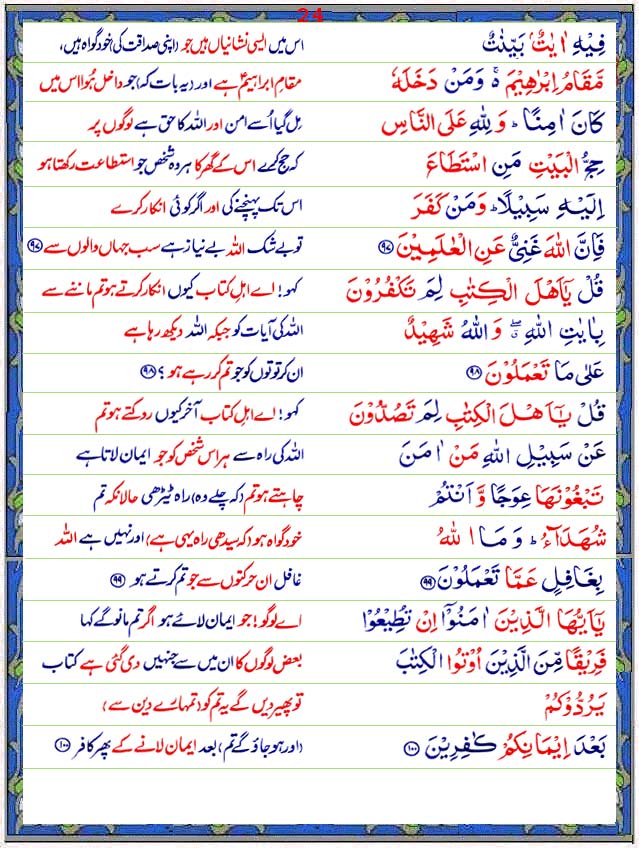 quran with urdu translation in ms word format