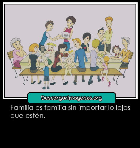 Pensamientos para familia lejos.