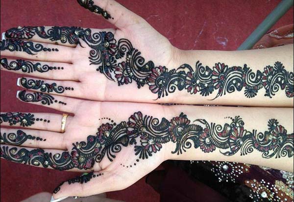 Gambar Lukisan Henna Simple dan Cantik Gambar Lukisan Henna sederhana dan Cantik