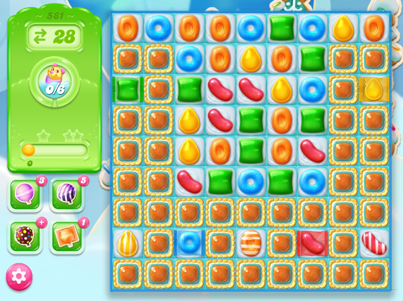 Candy Crush Jelly Saga level 581 Candy Crush Jelly Saga level 581