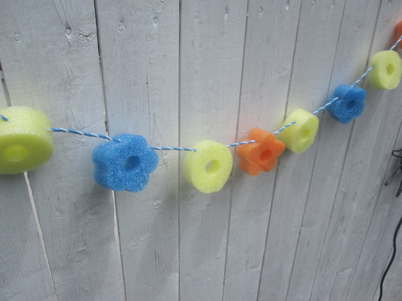 The Peapod: Pool Noodle Garland