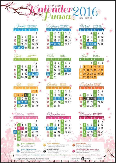 Kalender Puasa dan Jadwal Imsakiyah 1437 H / 2016 M Seluruh Indonesia Kalender Puasa dan Jadwal Imsakiyah 1437 H / 2016 M Seluruh Indonesia