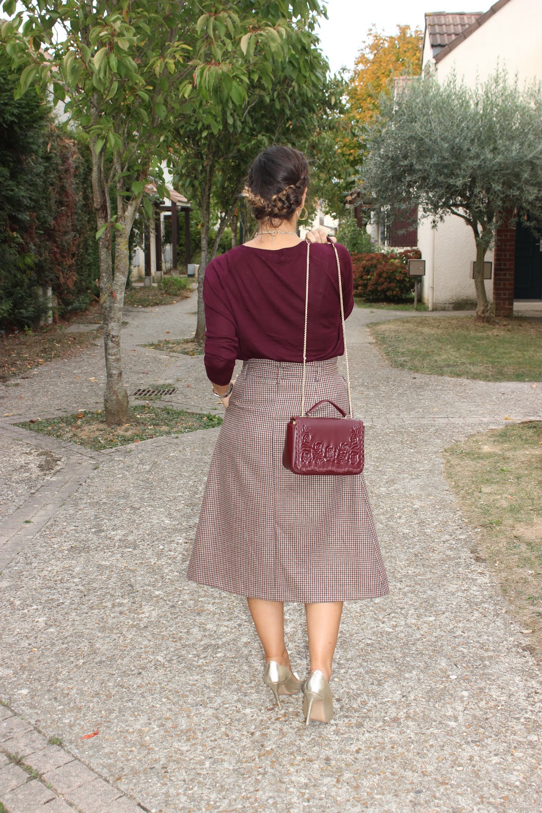 escarpins dorés sezane