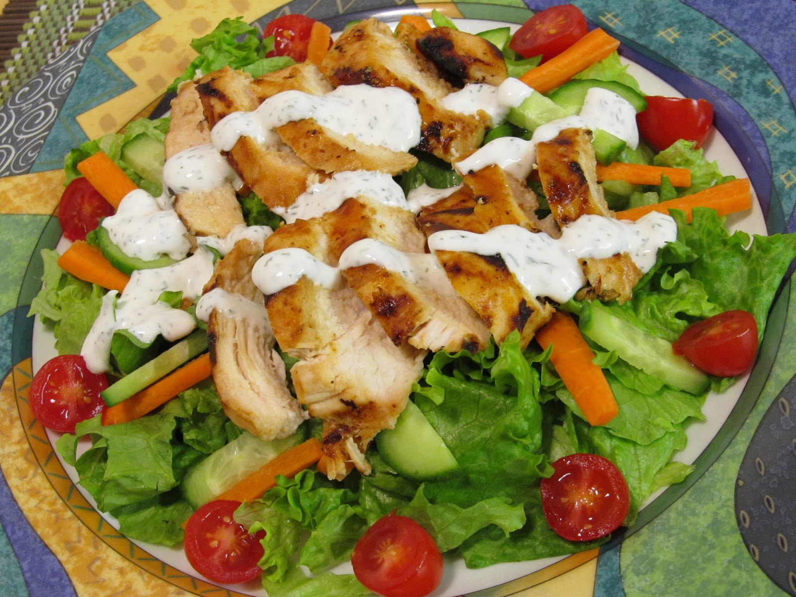 Jenn's Food Journey Buffalo Chicken Salad with Homemade Ranch Dressing