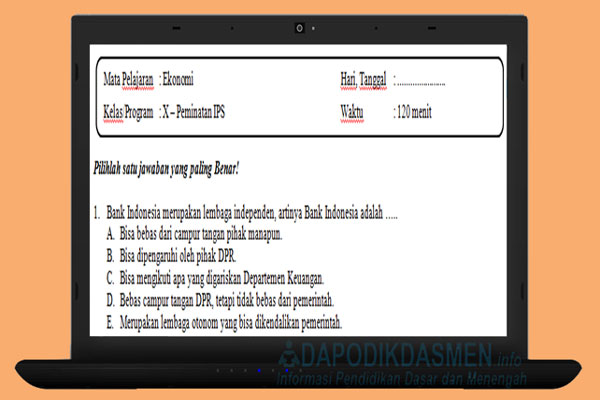 Soal pat ekonomi kelas 10 kurikulum 2013