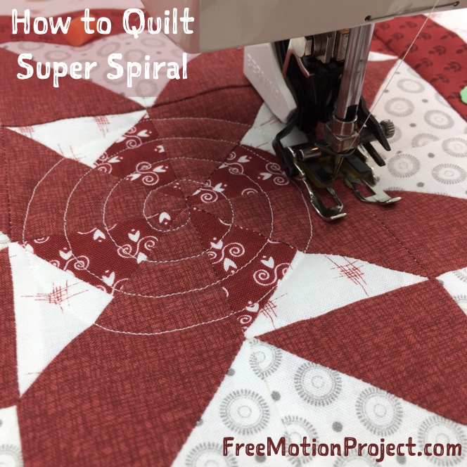 The Free Motion Quilting Project Quilting Super Spiral Collaboration