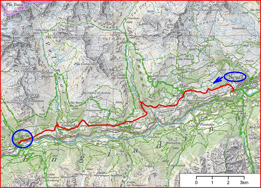 Pfannenstiel Wanderblog: Scuol - Ftan - Guarda - Lavin (Unterengadin / GR) Pfannenstiel Wanderblog: Scuol - Ftan - Guarda - Lavin (Unterengadin / GR)