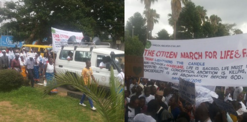Photos: Churches In Malawi March Against Abortion & Homosexuality Legalisation Plan
