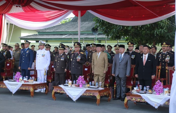 Dalam Momentum HUT Bhayangkara Ke-72, Wagub Bachtiar Kagumi Kekompakan TNI dan Polri di Provinsi Lampung