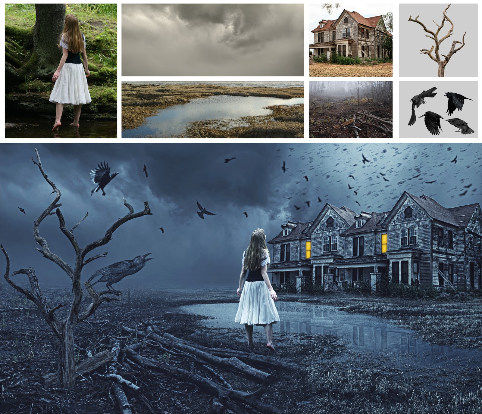 The Old House on the Hill Manipulation Tutorial Soft light