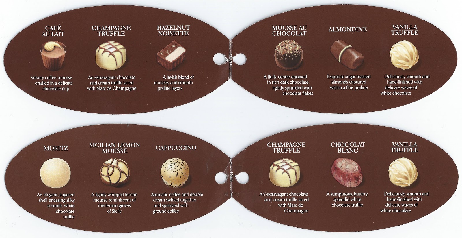 Past Print Chocolate box menus / part one
