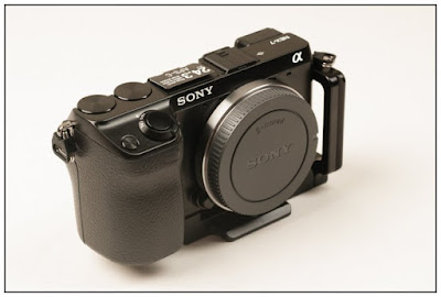 Hejnar PHOTO Mod L Bracket on SONY NEX-7- front view