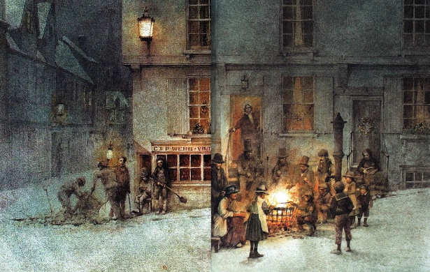 Duch Zmarłego Marleya Odwiedził Scrooge A Aby Z bajką przez świat: Opowieść wigilijna - cz. 1 - "Duch Marleya".