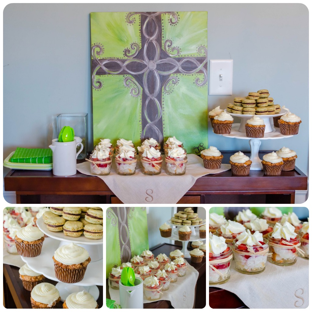 Pink Parsley Smith's Baptism Lunch