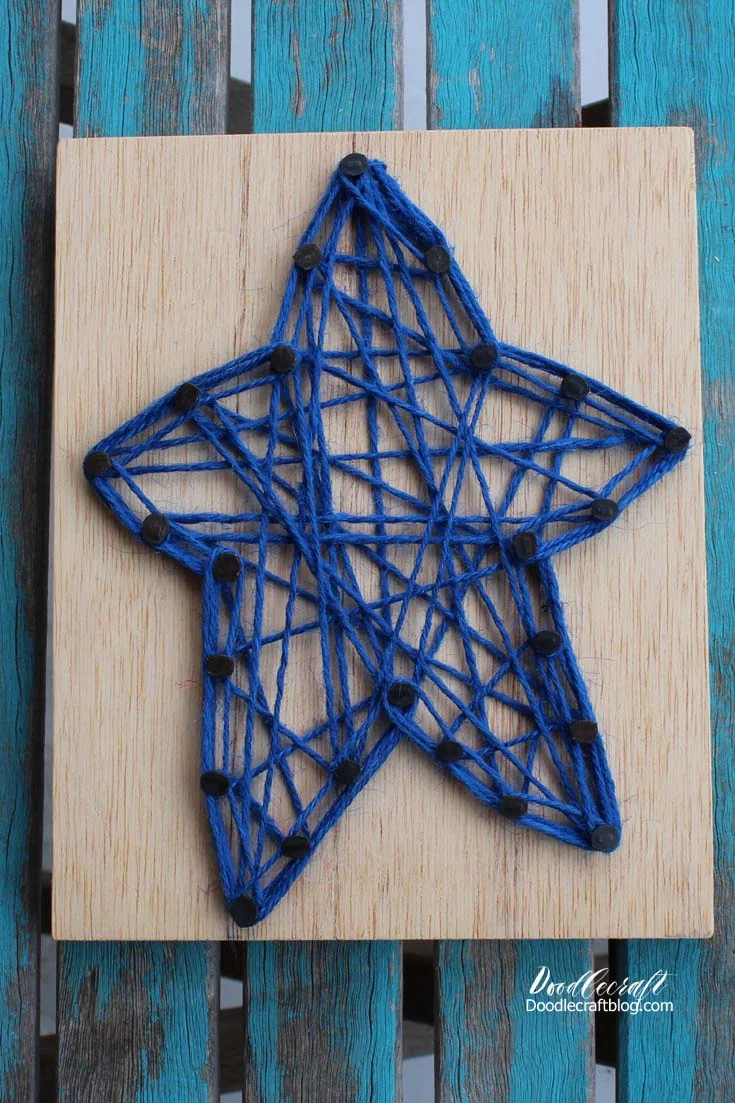 Giant Geometric String Star Craft For The Holidays! - creative