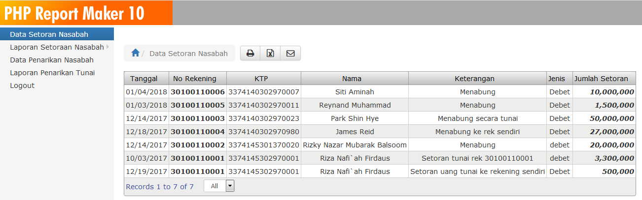 Php report. Php report