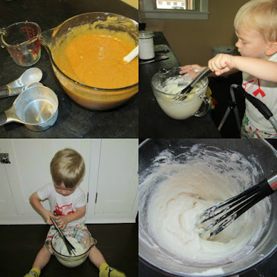 pictures of child making pumpkin bars little dude stirring up ingredients for pumpkin squares