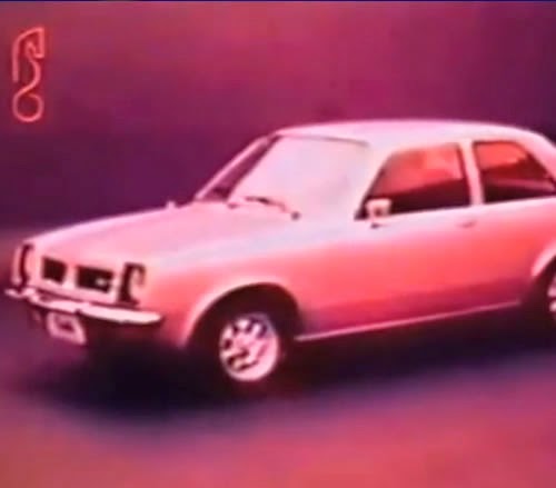 Propaganda antiga do Chevette (Chevrolet) nos ano 70: campanha focada no baixo custo de venda do automóvel.