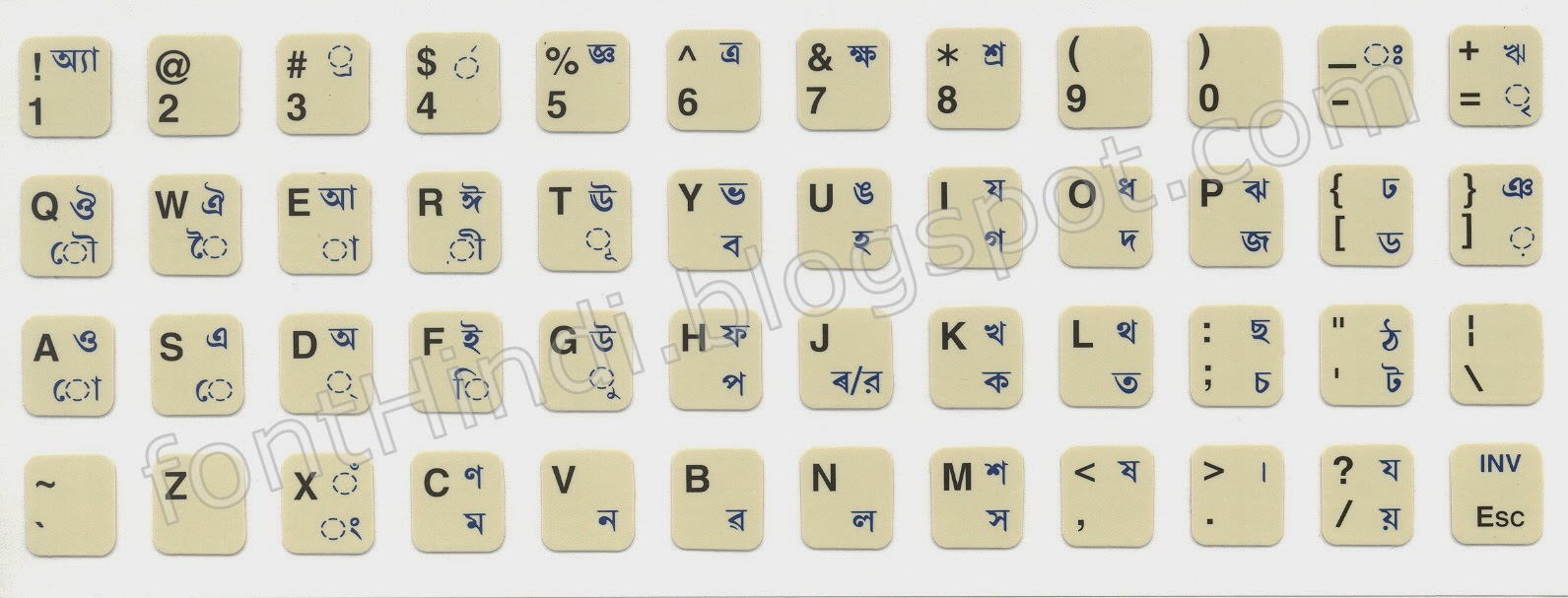 bijoy bayanno keyboard layout pdf
