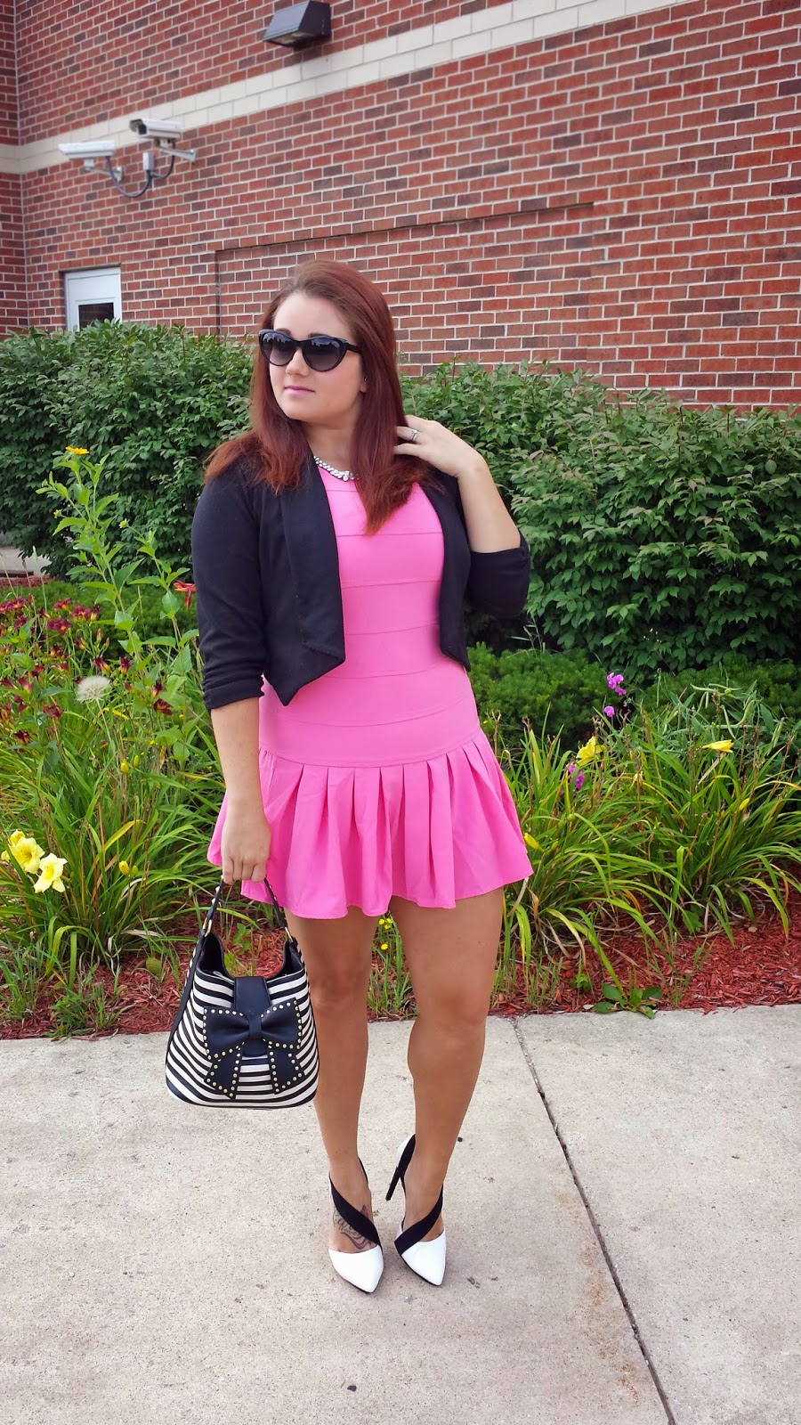 It's Nikki's World Whats black and white and pink all over?